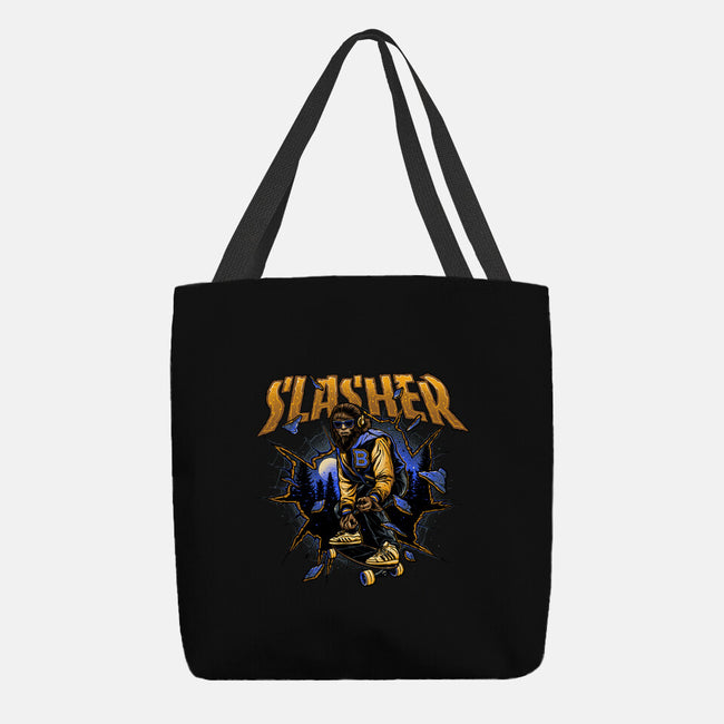 Slasher Wolf-None-Basic Tote-Bag-momma_gorilla