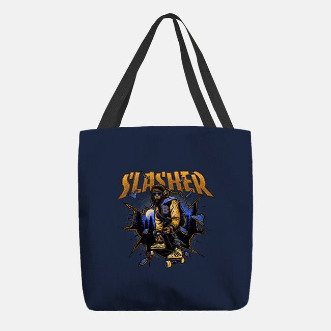 Slasher Wolf-None-Basic Tote-Bag-momma_gorilla