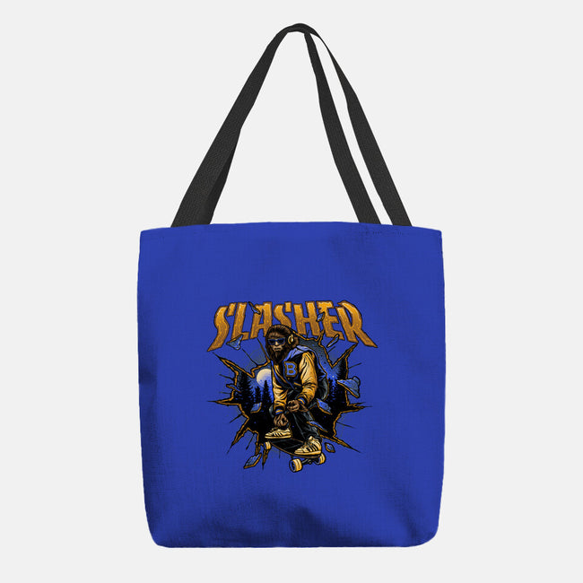 Slasher Wolf-None-Basic Tote-Bag-momma_gorilla