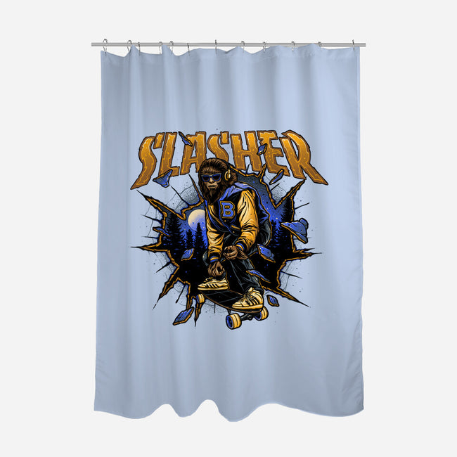 Slasher Wolf-None-Polyester-Shower Curtain-momma_gorilla