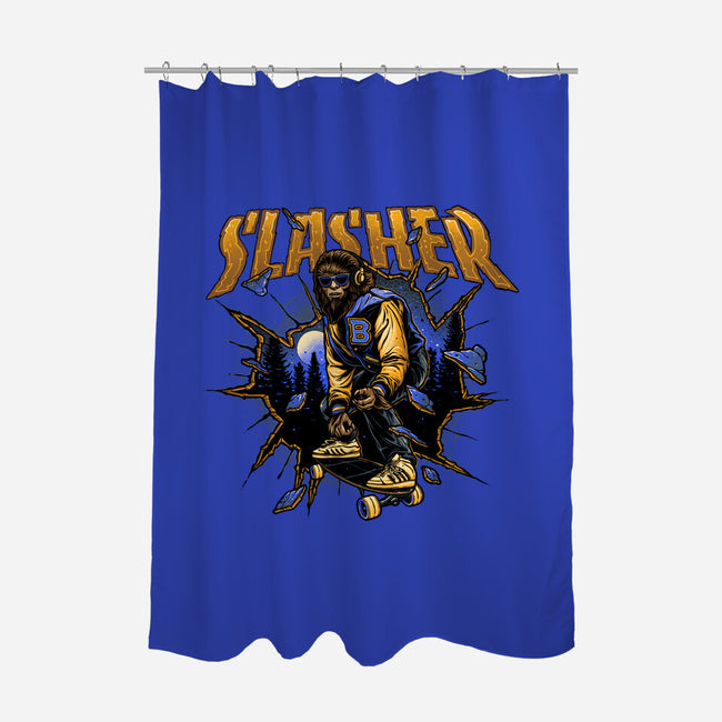 Slasher Wolf-None-Polyester-Shower Curtain-momma_gorilla