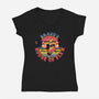 House Of Flex-Womens-V-Neck-Tee-momma_gorilla