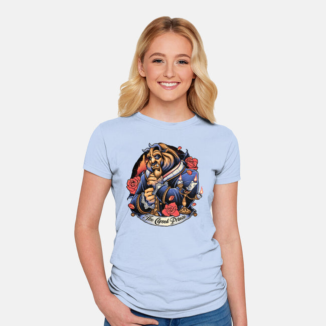 The Cursed Prince-Womens-Fitted-Tee-momma_gorilla