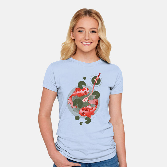 Pond Music-Womens-Fitted-Tee-ricolaa