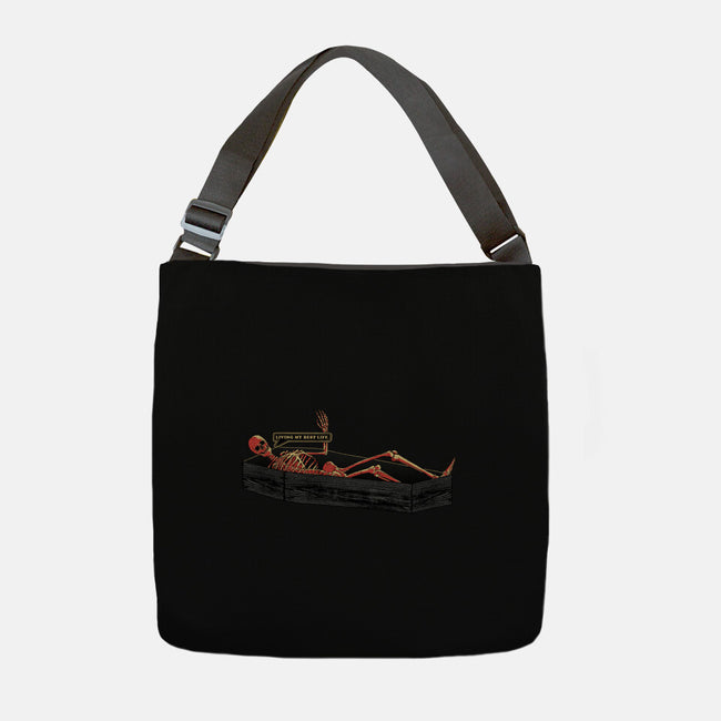 Living My Best Life-None-Adjustable Tote-Bag-fanfreak1