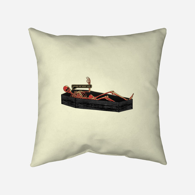 Living My Best Life-None-Removable Cover-Throw Pillow-fanfreak1