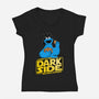 Darth Cookies-Womens-V-Neck-Tee-Barbadifuoco