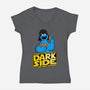 Darth Cookies-Womens-V-Neck-Tee-Barbadifuoco