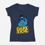 Darth Cookies-Womens-V-Neck-Tee-Barbadifuoco