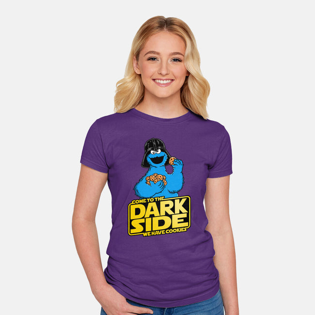 Darth Cookies-Womens-Fitted-Tee-Barbadifuoco