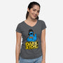 Darth Cookies-Womens-V-Neck-Tee-Barbadifuoco