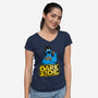 Darth Cookies-Womens-V-Neck-Tee-Barbadifuoco