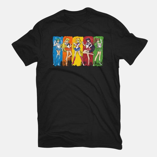 The Sailor Scouts-Womens-Basic-Tee-DrMonekers
