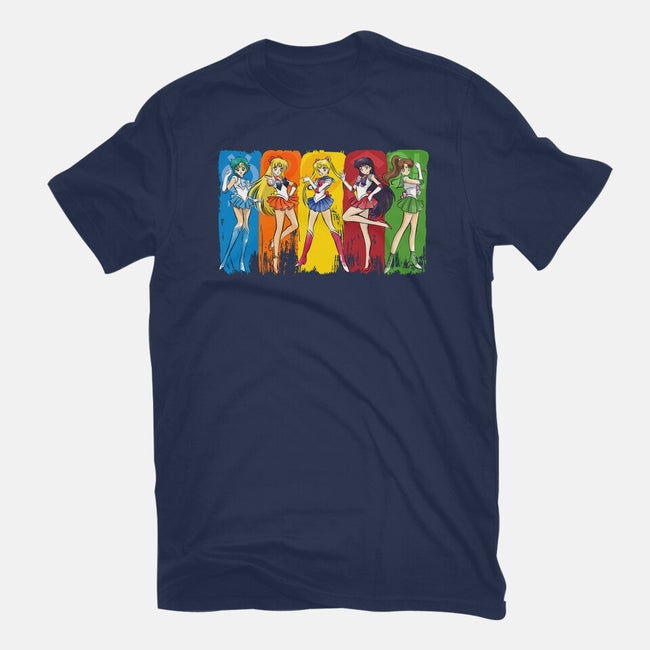 The Sailor Scouts-Womens-Fitted-Tee-DrMonekers