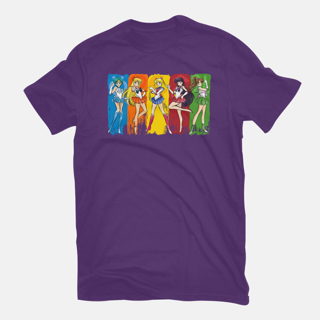 The Sailor Scouts-Womens-Basic-Tee-DrMonekers
