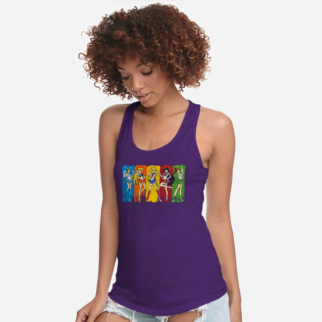 The Sailor Scouts-Womens-Racerback-Tank-DrMonekers