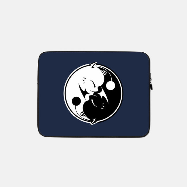 Yin Yang Mog-none zippered laptop sleeve-motoslave