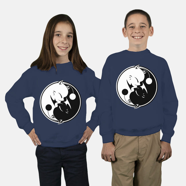 Yin Yang Mog-youth crew neck sweatshirt-motoslave