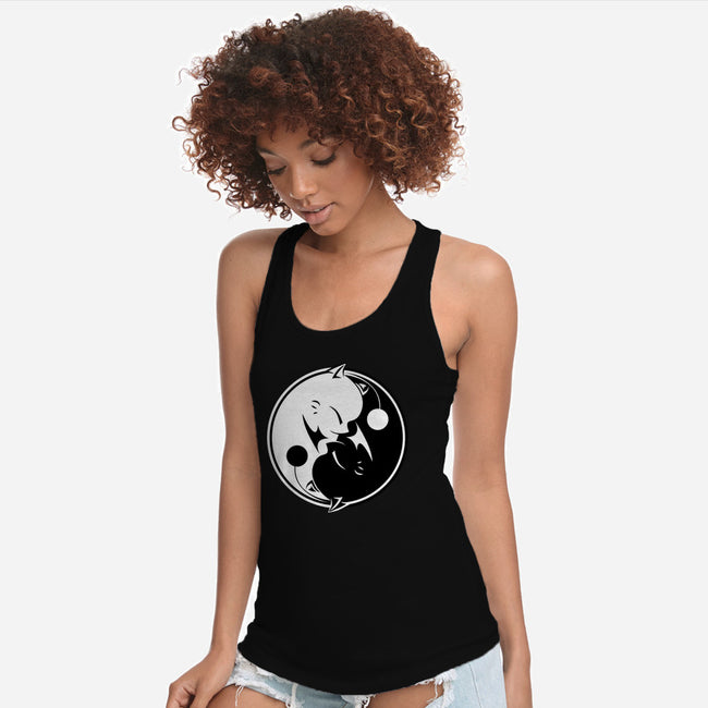 Yin Yang Mog-womens racerback tank-motoslave