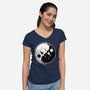 Yin Yang Mog-womens v-neck tee-motoslave