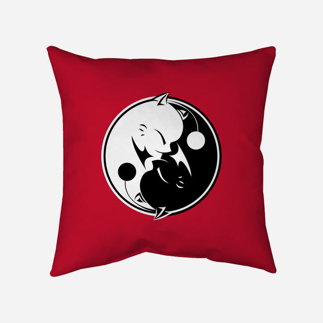 Yin Yang Mog-none removable cover w insert throw pillow-motoslave