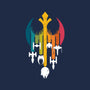 Rebel Rainbow-Womens-V-Neck-Tee-erion_designs