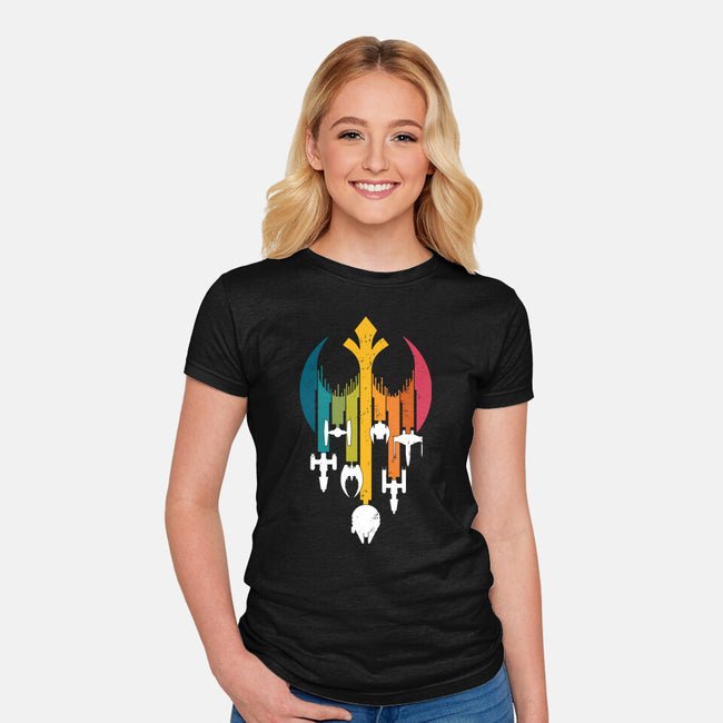 Rebel Rainbow-Womens-Fitted-Tee-erion_designs