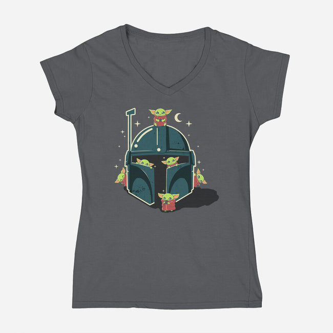 Safe House-Womens-V-Neck-Tee-erion_designs