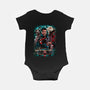 Kicking The Devil-Baby-Basic-Onesie-Conjura Geek