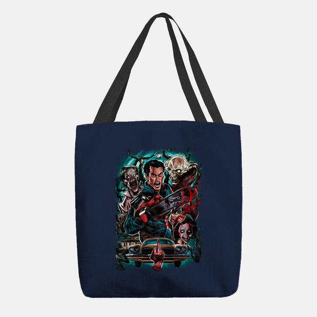 Kicking The Devil-None-Basic Tote-Bag-Conjura Geek