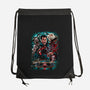 Kicking The Devil-None-Drawstring-Bag-Conjura Geek