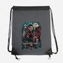 Kicking The Devil-None-Drawstring-Bag-Conjura Geek