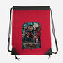 Kicking The Devil-None-Drawstring-Bag-Conjura Geek