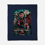 Kicking The Devil-None-Fleece-Blanket-Conjura Geek