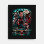 Kicking The Devil-None-Stretched-Canvas-Conjura Geek