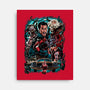 Kicking The Devil-None-Stretched-Canvas-Conjura Geek