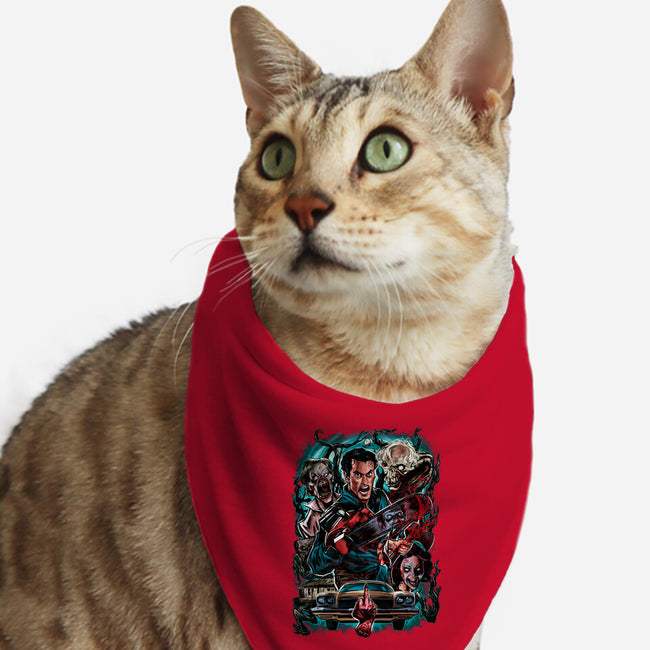 Kicking The Devil-Cat-Bandana-Pet Collar-Conjura Geek