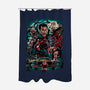 Kicking The Devil-None-Polyester-Shower Curtain-Conjura Geek