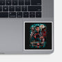 Kicking The Devil-None-Glossy-Sticker-Conjura Geek