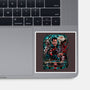 Kicking The Devil-None-Glossy-Sticker-Conjura Geek