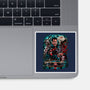 Kicking The Devil-None-Glossy-Sticker-Conjura Geek