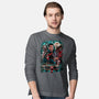 Kicking The Devil-Mens-Long Sleeved-Tee-Conjura Geek