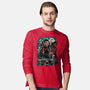 Kicking The Devil-Mens-Long Sleeved-Tee-Conjura Geek