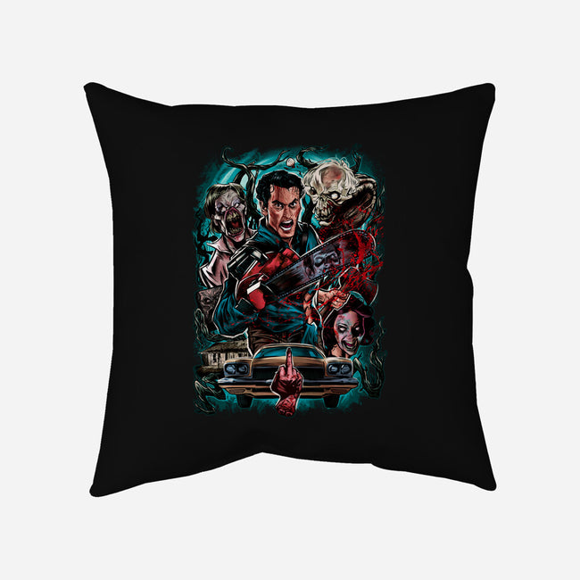 Kicking The Devil-None-Removable Cover w Insert-Throw Pillow-Conjura Geek
