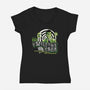 Welcome To Another Dimension-Womens-V-Neck-Tee-goodidearyan