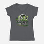 Welcome To Another Dimension-Womens-V-Neck-Tee-goodidearyan