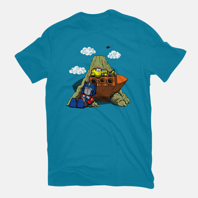 Cybertronian Nuts-Womens-Fitted-Tee-Boggs Nicolas