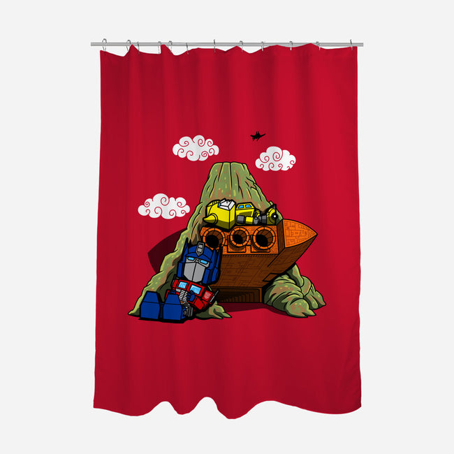 Cybertronian Nuts-None-Polyester-Shower Curtain-Boggs Nicolas