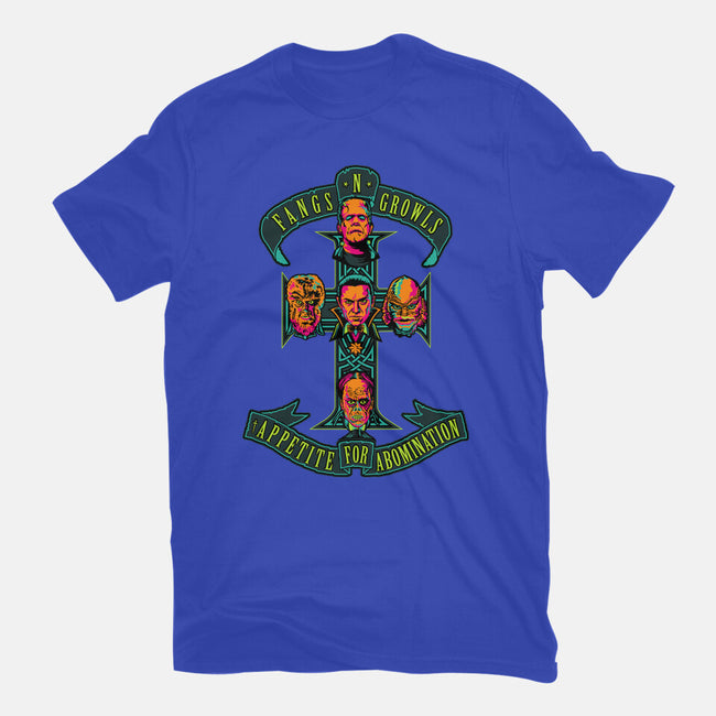 Fangs N Growls-Womens-Fitted-Tee-nadzeenadz