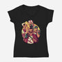 Mushroom Gang-Womens-V-Neck-Tee-Bruno Mota